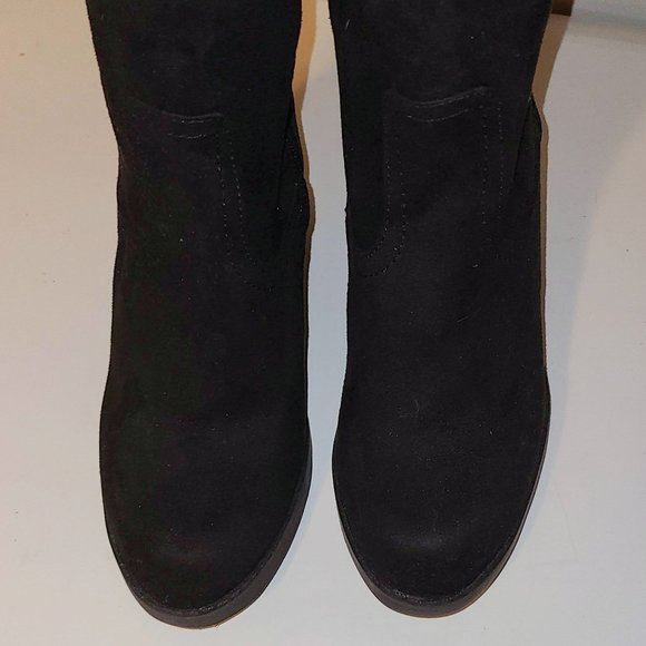 SO Zandra Tall Faux Suede Boots, Size 7.5 - Picture 4 of 5
